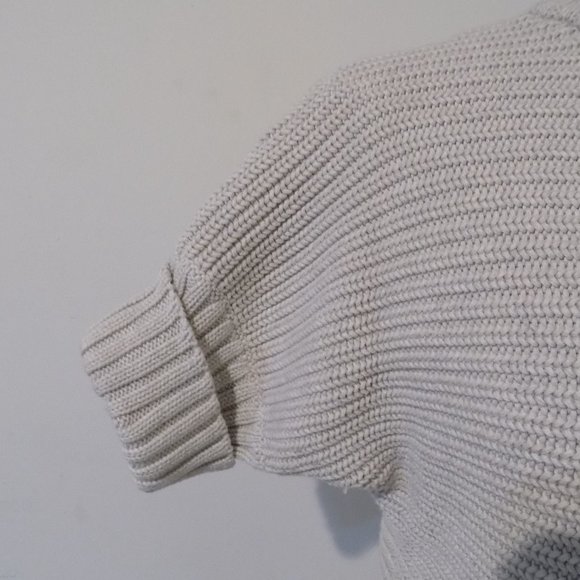 BANANA REPUBLIC Cream Thick Cardigan Sweater, S - Picture 3 of 5